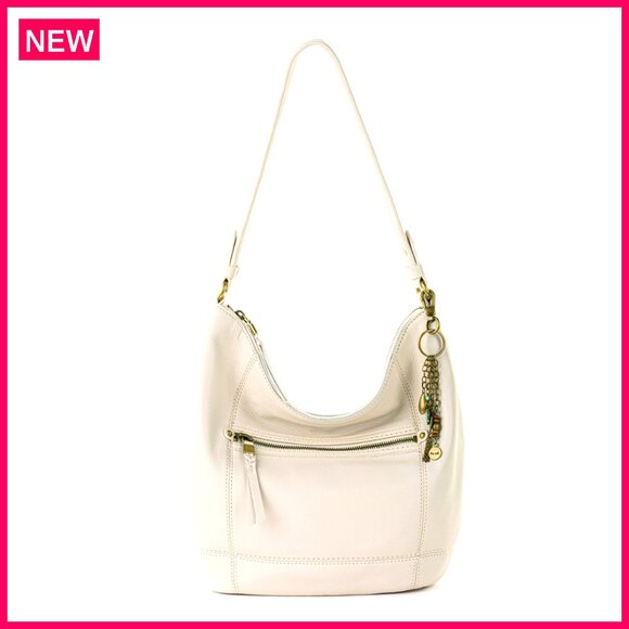 Large Leather Hobo Bag with Zipper Pockets for Everyday & Travel